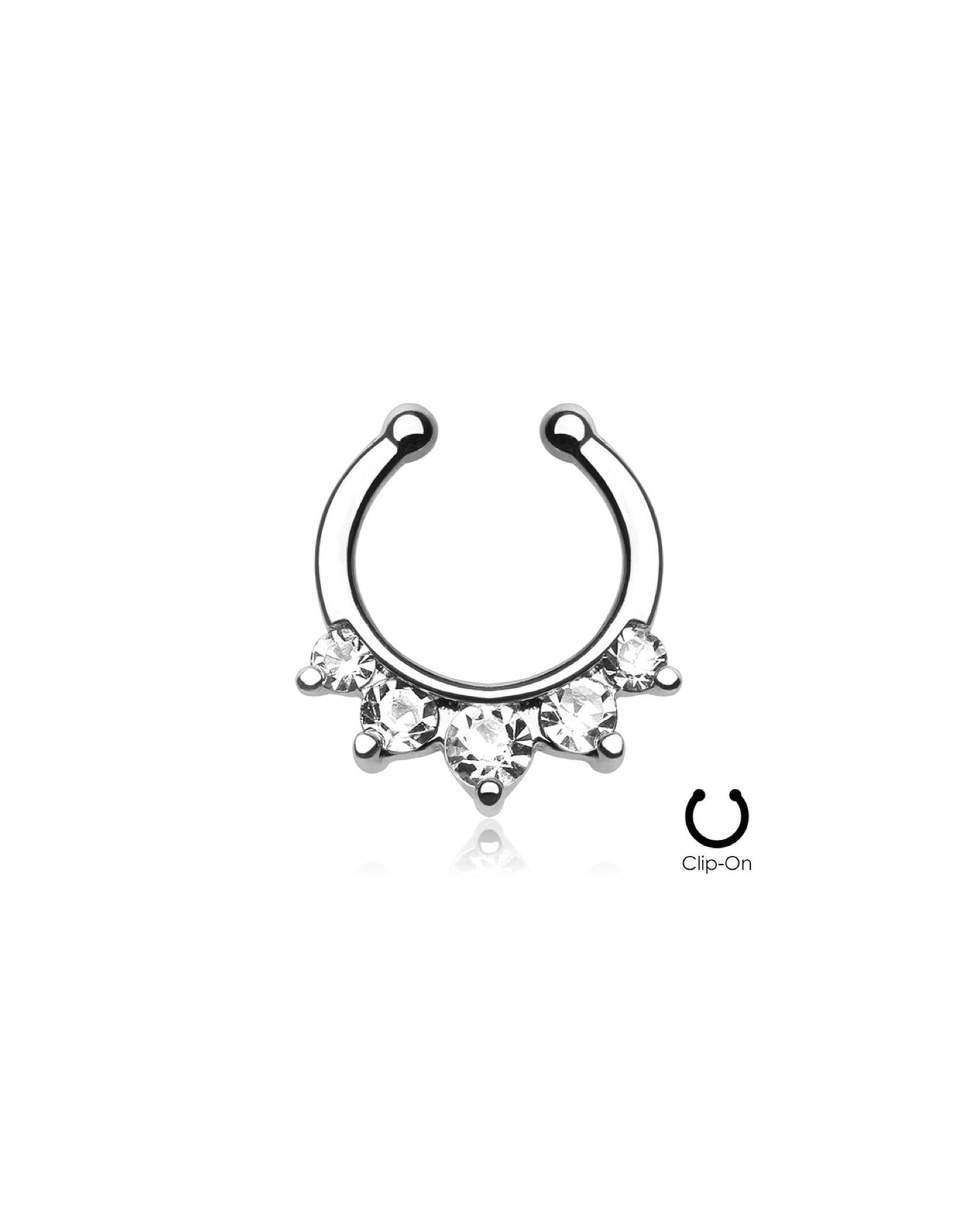 Single Line With Gems Non-Piercing