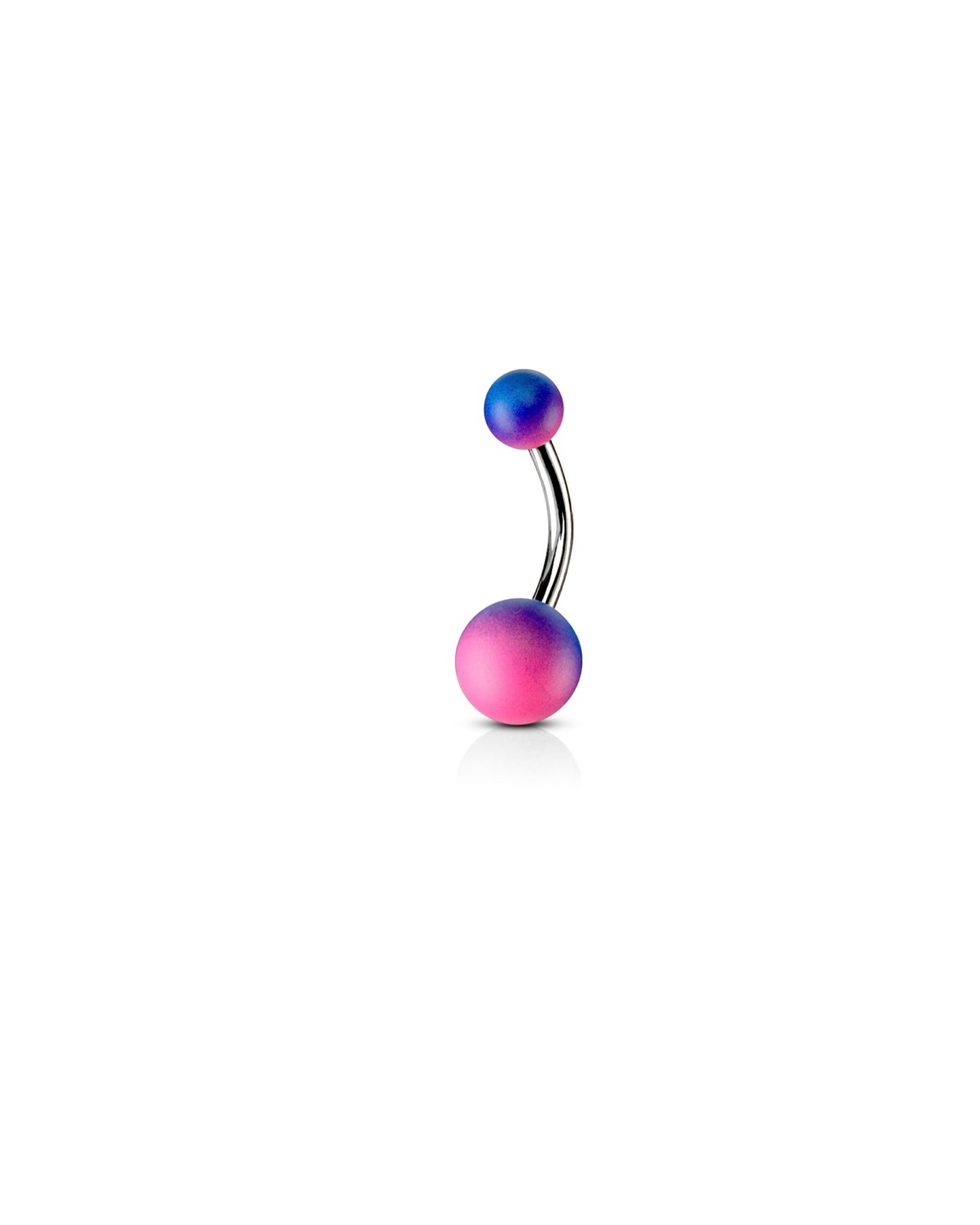 Two Tone Rubber Coated Belly Ring