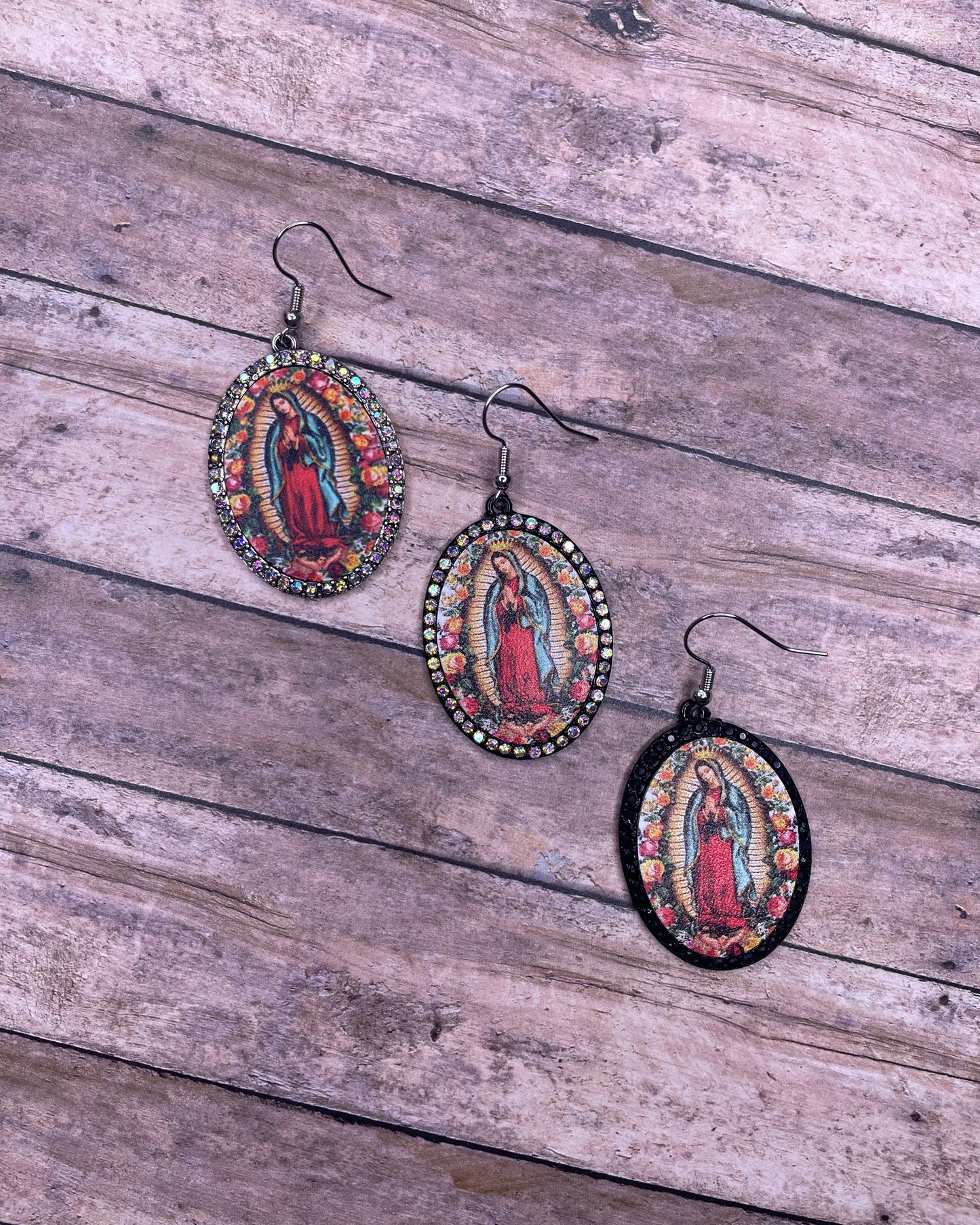 Mother Of Guadalupe Dangle Earrings