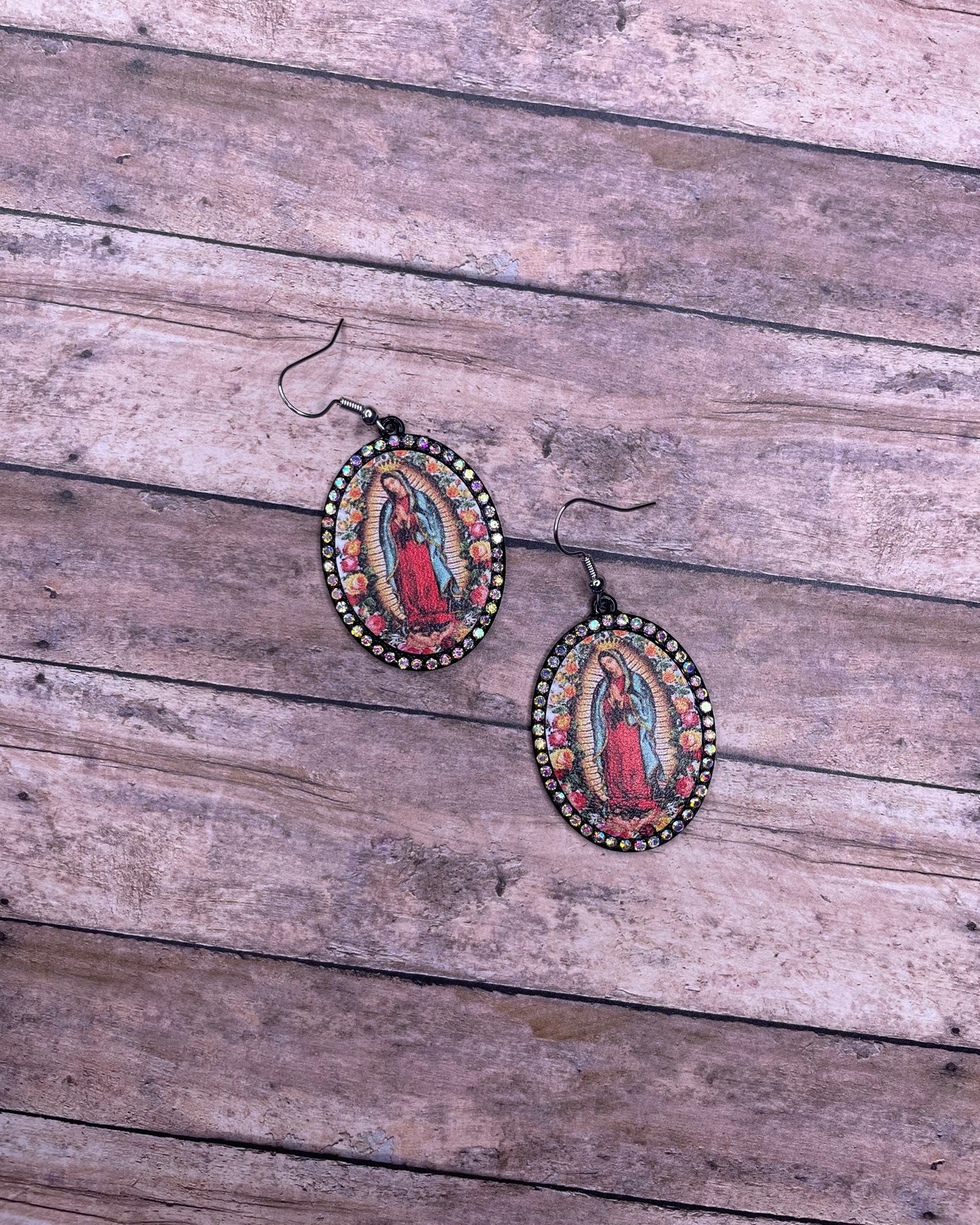 Mother Of Guadalupe Dangle Earrings