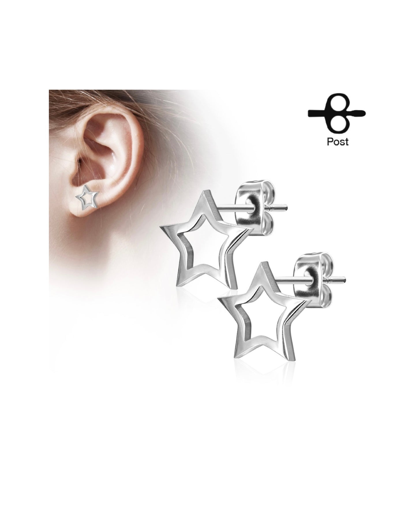 Hollow Star Stud Earrings