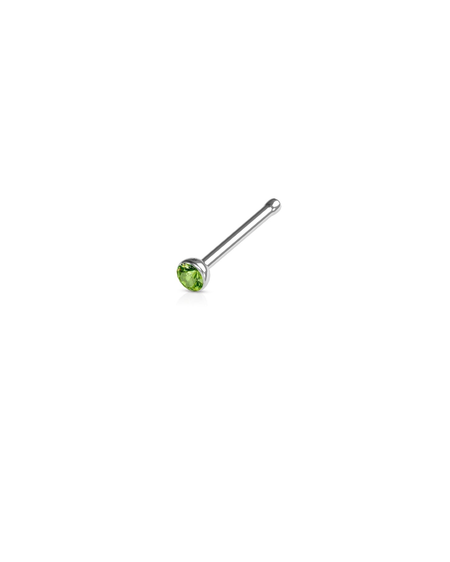 Press Fit Gem Nose Stud Ring