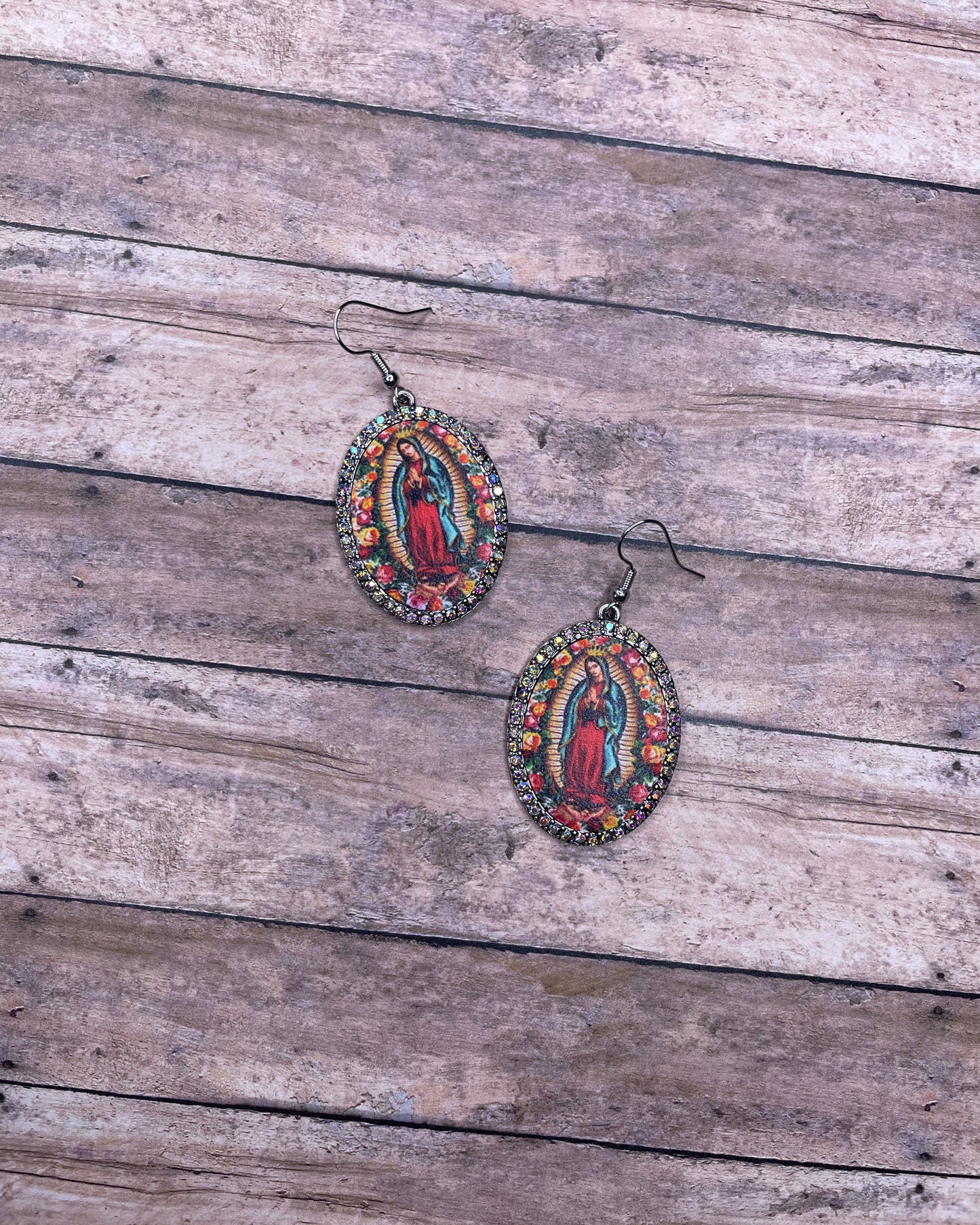 Mother Of Guadalupe Dangle Earrings