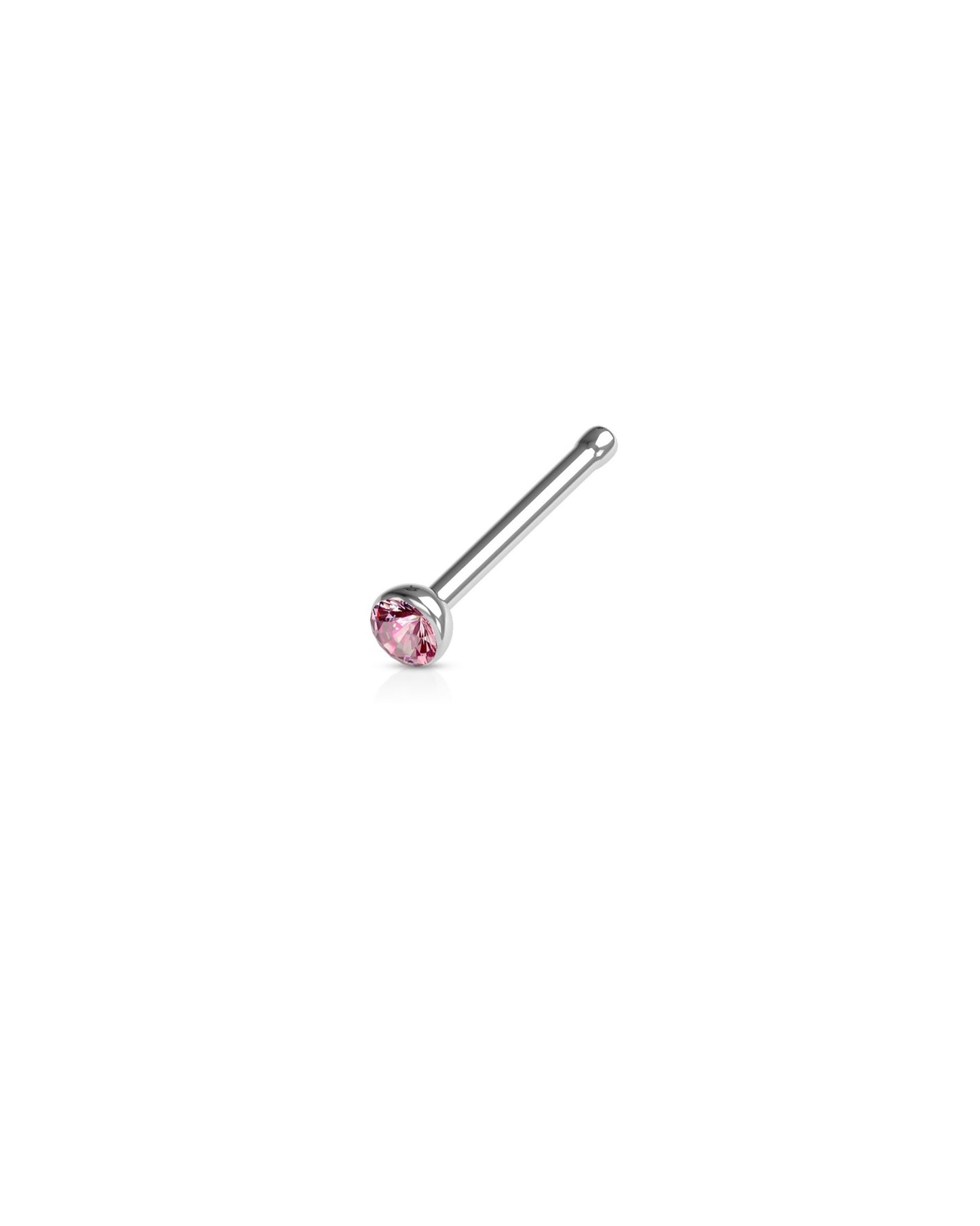 Press Fit Gem Nose Stud Ring