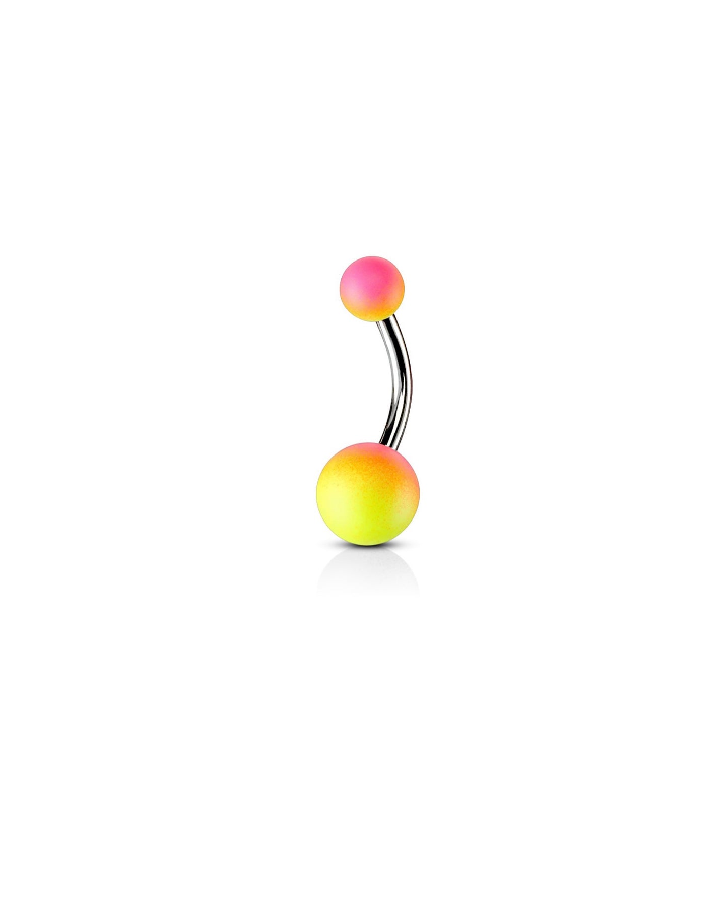 Two Tone Rubber Coated Belly Ring